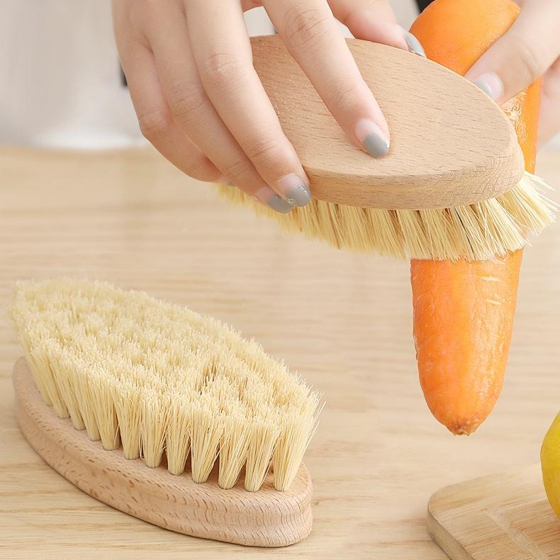 COOKSKEY Natral Sisal Vegetable Fruit Brushs