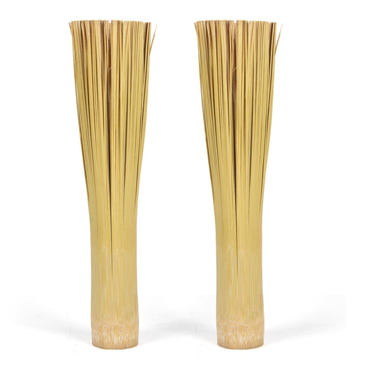 COOKSKEY Natural Bamboo Brushes For Wok & Grill (2Pack)